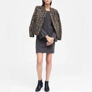 Banana Republic Gray Wool Sweater Dress